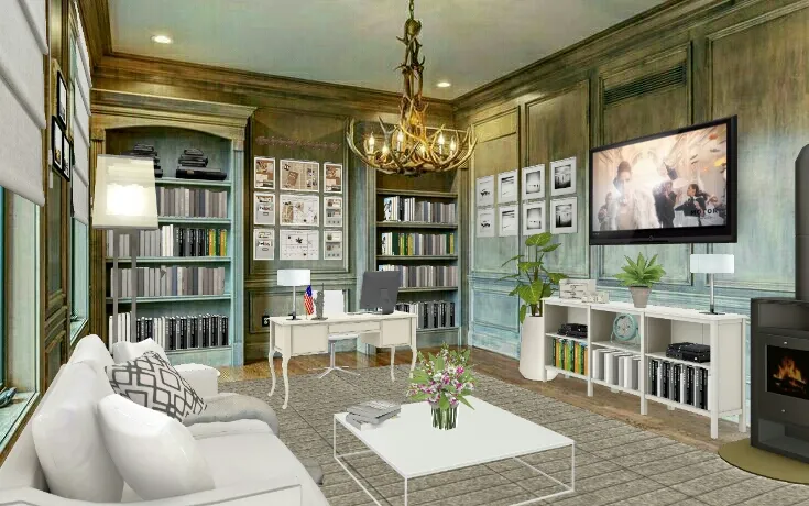 library home design decoration