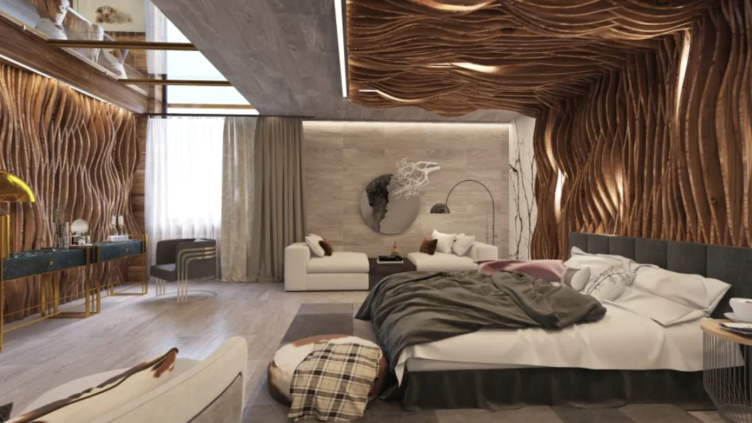 interior design chalet bedroom