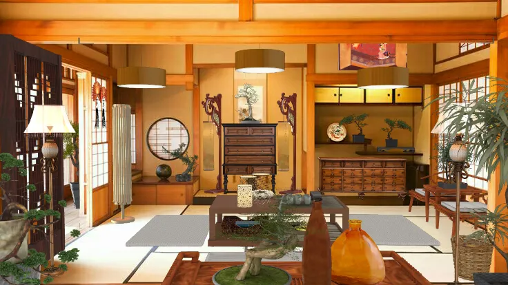 Asian style home design decoration