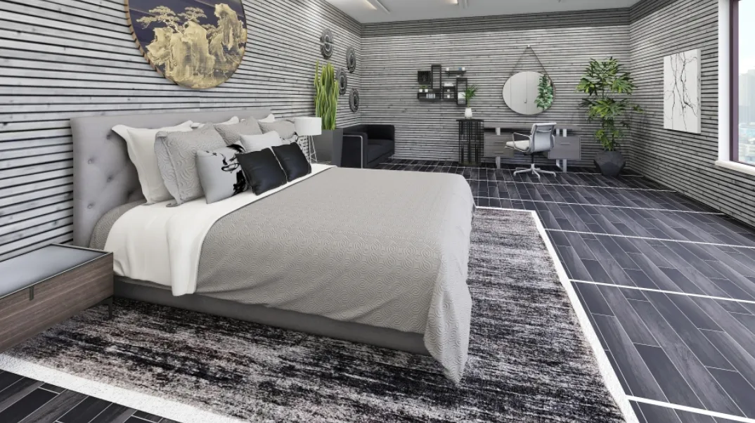 monochromatic grey hue home design decoration
